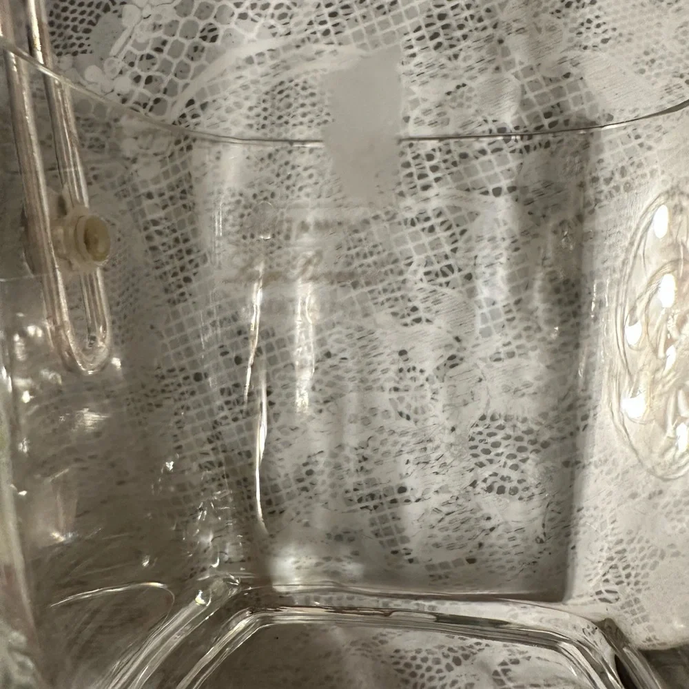 Strauss LUIGI BORMIOLI Hand Blown Italian Crystal With Silver Plated Handel MCM